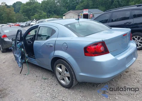 2013 Dodge Avenger Se из США, поврежденный, VIN 1C3CDZAB5DN658352